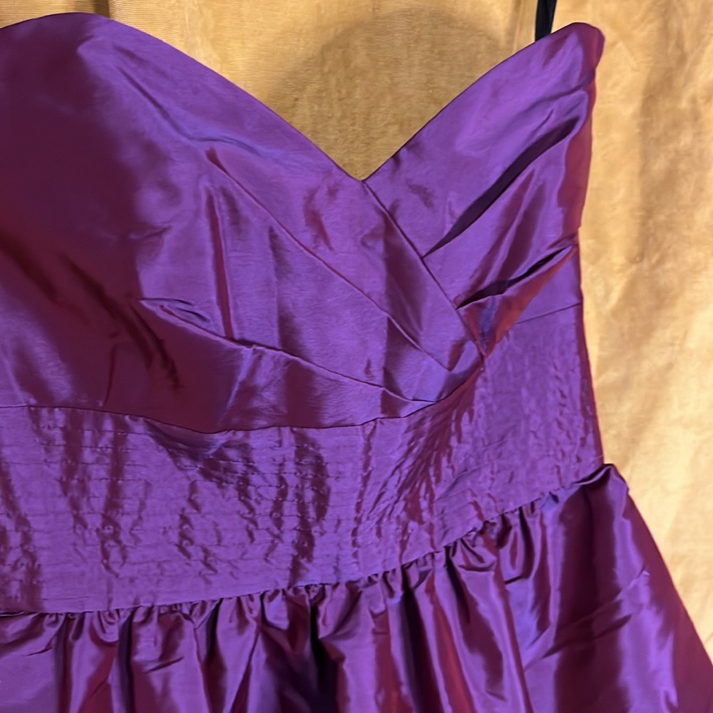 Alfred Sung Short Strapless Formal EUC Size 4 Pockets! Bridesmaid Homecoming - Picture 4 of 7
